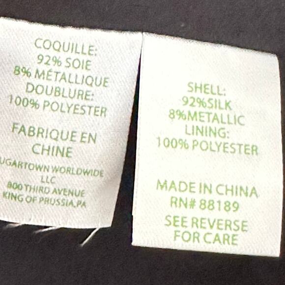 Lilly Pulitzer Dress Caroline Black Gold Silk Bell Sleeve V-Neck Tunic Mini - Picture 5 of 7